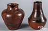 Two pieces Lorraine Williams-Yazzie pottery