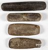 Four prehistoric stone artifacts