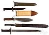 Three edged weapons, to include a WWI US 1911 bolo