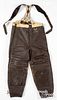 USAAF WWII leather lined air crew flight pants