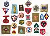 Group of WWI and WWII uniform shoulder patches