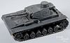 Wood and tin German Panzer tank model