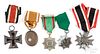 Five German WWII medals, to include an Iron Cross