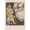 Framed Marc Chagall Etching, Joshua Armed By God