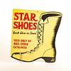 Vintage Star Shoes Best Shoe In Town Advertising Sign