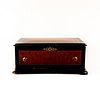 French Black Lacquer And Wood Music Box