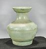 Chinese Green Glazed Ceramic Vase