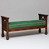 Victorian Neo-Gothic Carved Oak Hall Bench