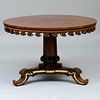 Late Regency Neo-Gothic Gilt-Metal-Mounted Rosewood Center Table