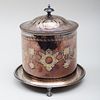 English Silver Plate Biscuit Barrel