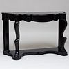 Pair of Victorian Style Ebonized Console Tables, of Recent Manufacture