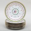 Set of Eight Haviland Limoges Lunch Plates