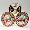 Pair of Barr, Flight & Barr Porcelain Cabinet Plates and a Meissen Plate