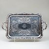 American Silver Plate Hotel Sahara Antique Arms Presentation Trophy Tray