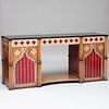 English Neo-Gothic Style Painted Sideboard, Graham Carr