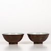 Pair of Batavia-glazed Bowls