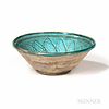 Turquoise-glazed Nishapur Bowl