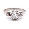 Platinum 1920â€™s Diamond Engagement Ring