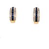 18k Sapphire Diamond Earrings