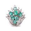 Retro 14k Emerald Diamond Ring