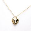 Tiffany Heart Lock Yellow Gold (18K) Women's Pendant Necklace