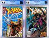 Marvel Comics Uncanny X-Men #221 #266 CGC 9.0 9.6