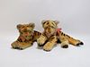 2PC Vintage Steiff Mohair Tiger Toy Group