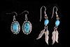 Navajo .925 Silver & Turquoise Earrings Collection