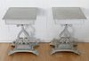 Pair of Antique Scandinavian Square Side Stands
