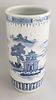 Canton Style Blue and White Porcelain Umbrella Stand