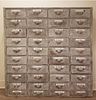 Antique Milk Painted 40-Drawer Apothecary Cabinet