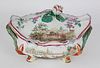 French Faience Covered Soup Tureen, Samson Mark, 19th Century