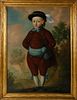 Georg Mathias Fuchs Oil on Canvas "Portrait of Jonas Colin as a Three Year Old", 18th Century