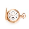 B. HAAS, 18K YELLOW GOLD PERPETUAL CALENDAR, MOON PHASE, MINUTE REPEATER HUNTER CASE POCKET WATCH