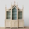 Late William IV Gilt-Metal-Mounted and Painted Neo-Gothic Bookcase