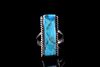 Navajo CJ Butler Sterling Silver Turquoise Ring
