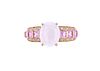Australian Opal Sapphire & Diamond 14k Gold Ring