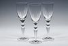 (3) STEUBEN "COUNTERPOINT" WINE GLASSES