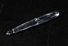 BACCARAT CRYSTAL PEN FORM PAPERWEIGHT