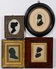 (4) EARLY 19TH C. FRAMED SILHOUETTES