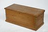 EARLY 19TH C. REFINISHED DOVETAILED BLANKET BOX