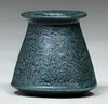 Merrimac Pottery Flared Dark Matte Green Cabinet Vase