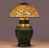 Tiffany Studios Leaded Glass Acorn Lamp Wheatley