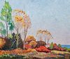 Tom Milton Wilder Chicago Painting "North Shore Autumn"