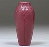 Rookwood Pottery #2392 Matte Red Vase 1924