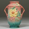 Roseville Peony Two-Handled Vase