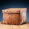 Northeastern Ash Splint Lidded Basket