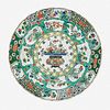A Chinese famille verte "Flower Basket" charger Kangxi period