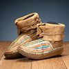 Northern Plains Quilled Moccasins