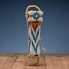 Apache Beaded Toy Doll Cradle, with Doll